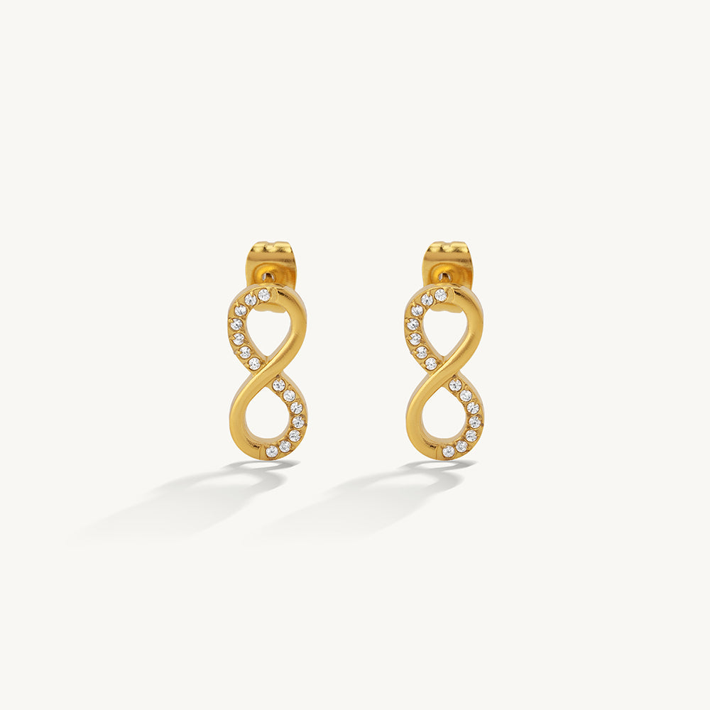 Elegant Infinity Stud Earrings