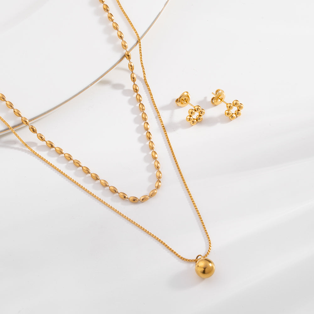 Spherical Beaded Jewellery Set