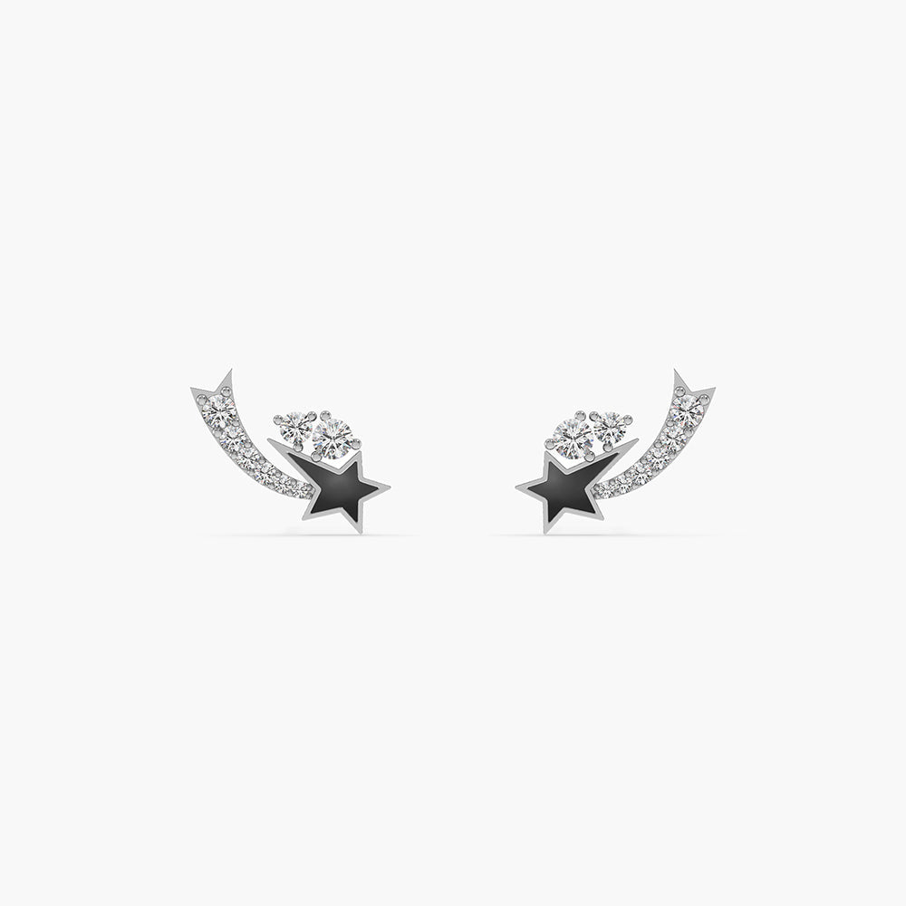 Celestial Spark 925 Silver Ear Climbers