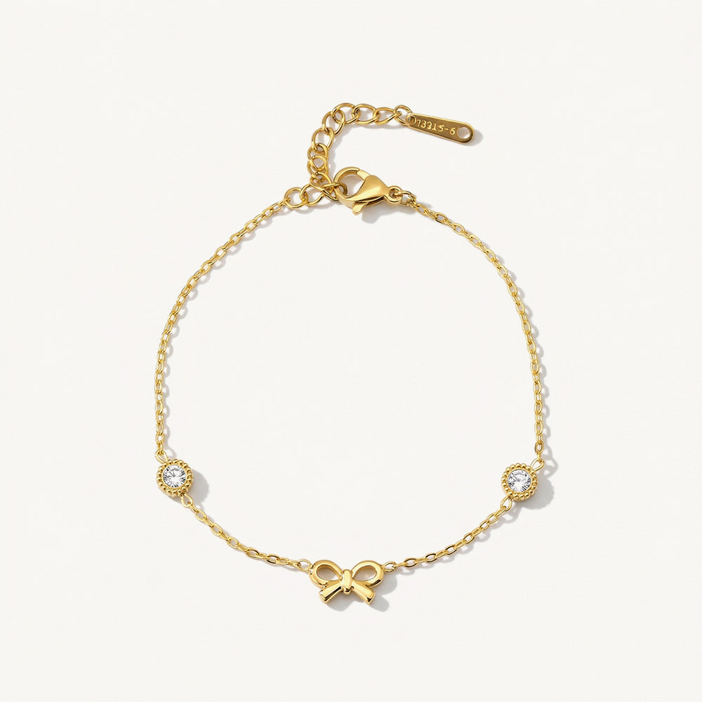 Mini Bow Dual Spark Chain Bracelet
