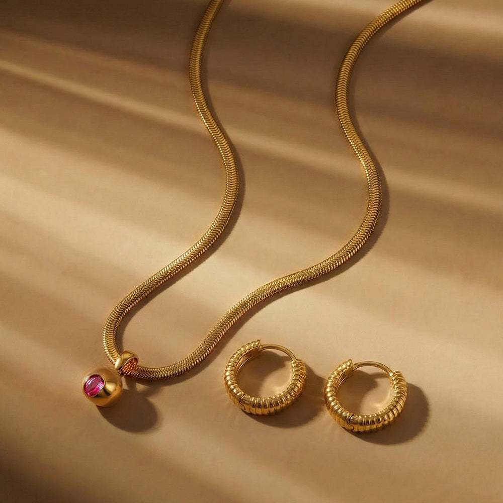 Textured Glow Jewellery Set