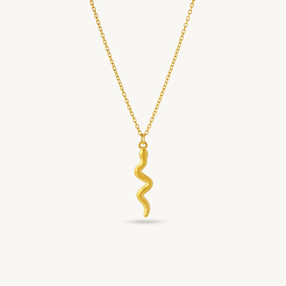 Auric Serpent Pendant Necklace