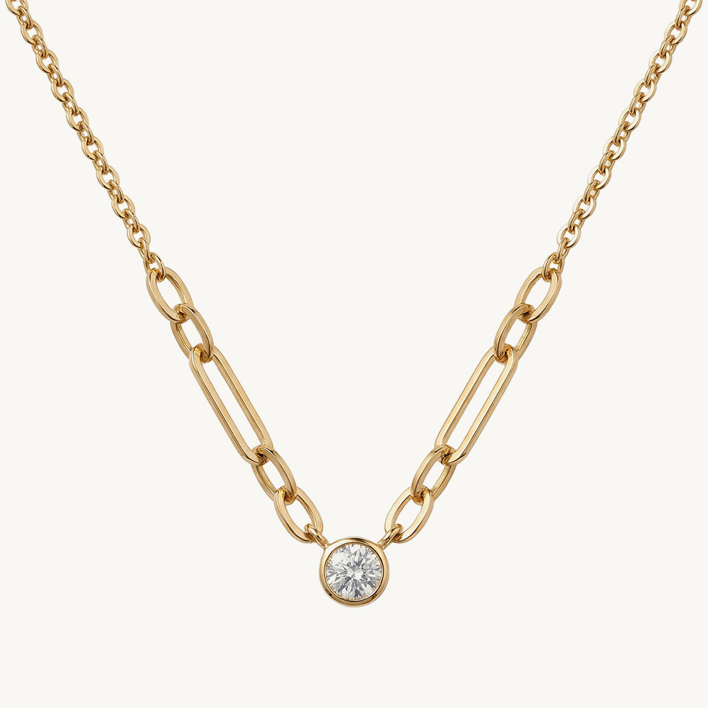 Paperlink Chain Spark Necklace