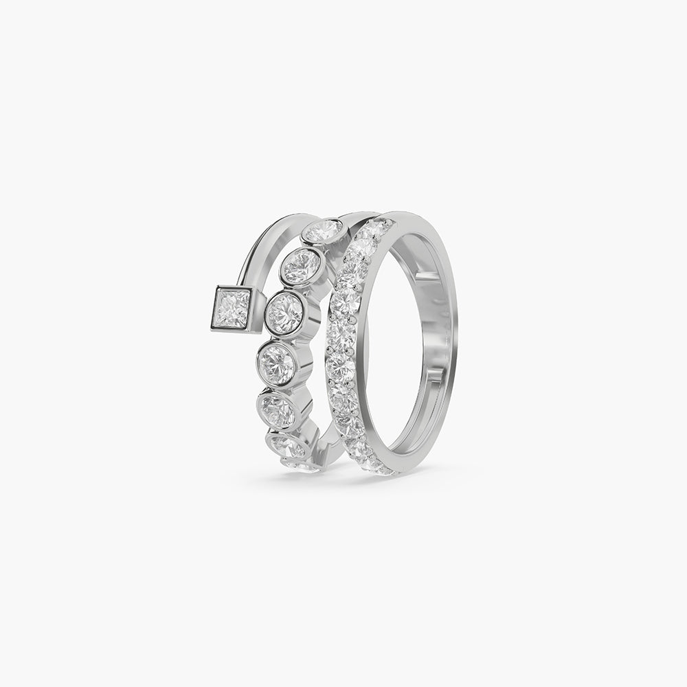 925 Sterling Silver Prism Ring