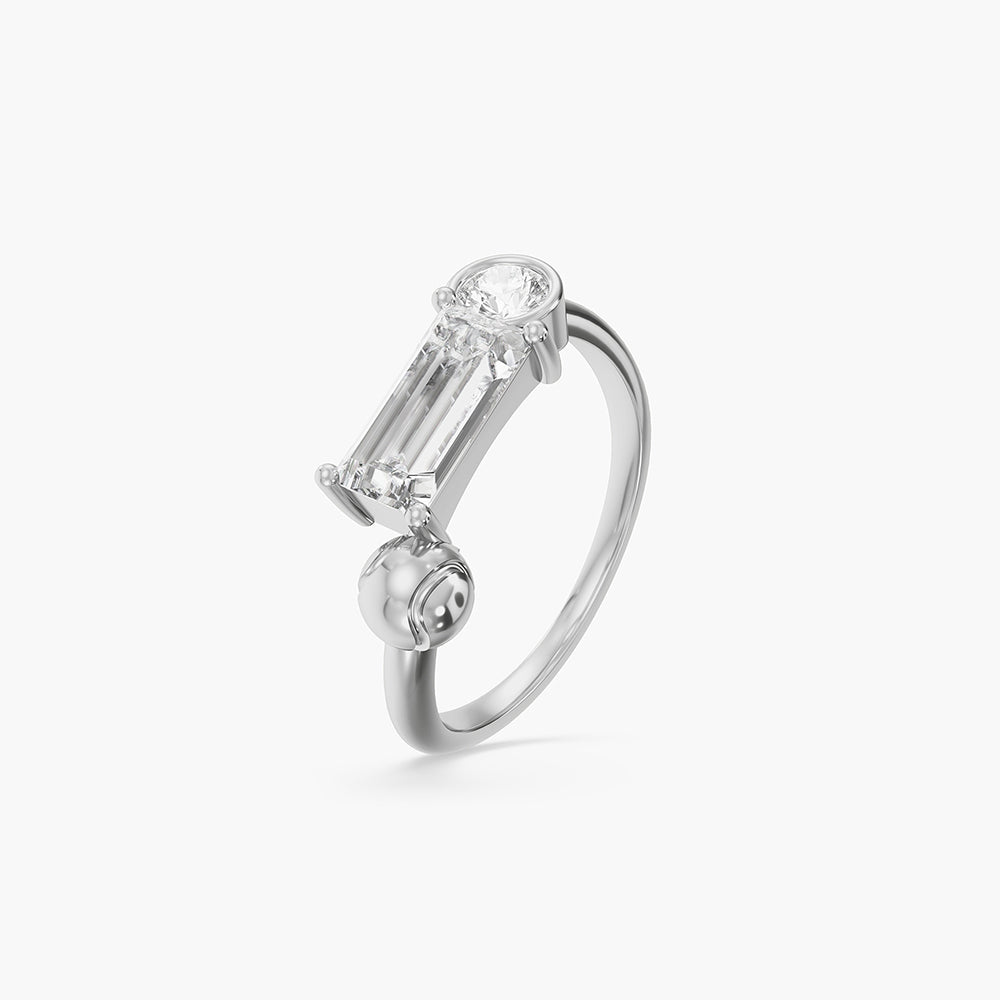 925 Sterling Silver Trio Play Ring