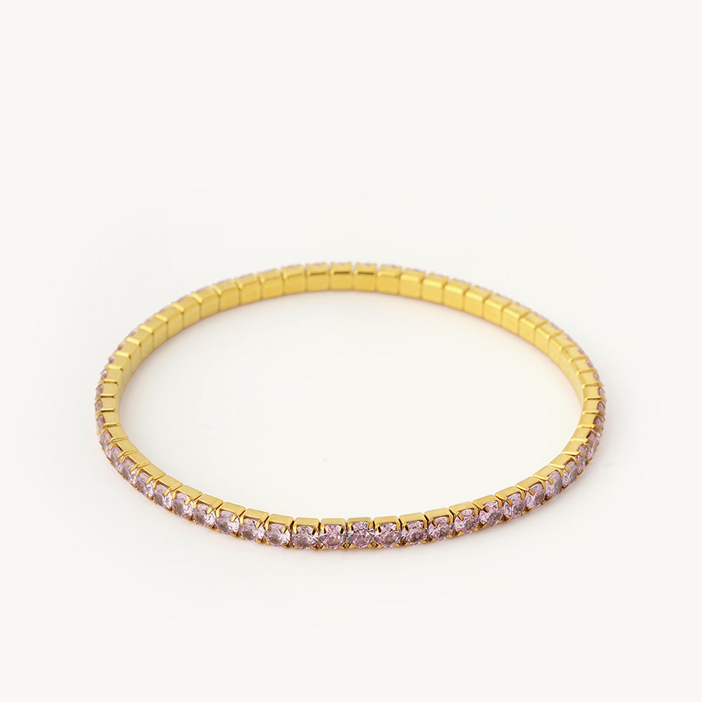 Radiant Blush Crystal Bracelet