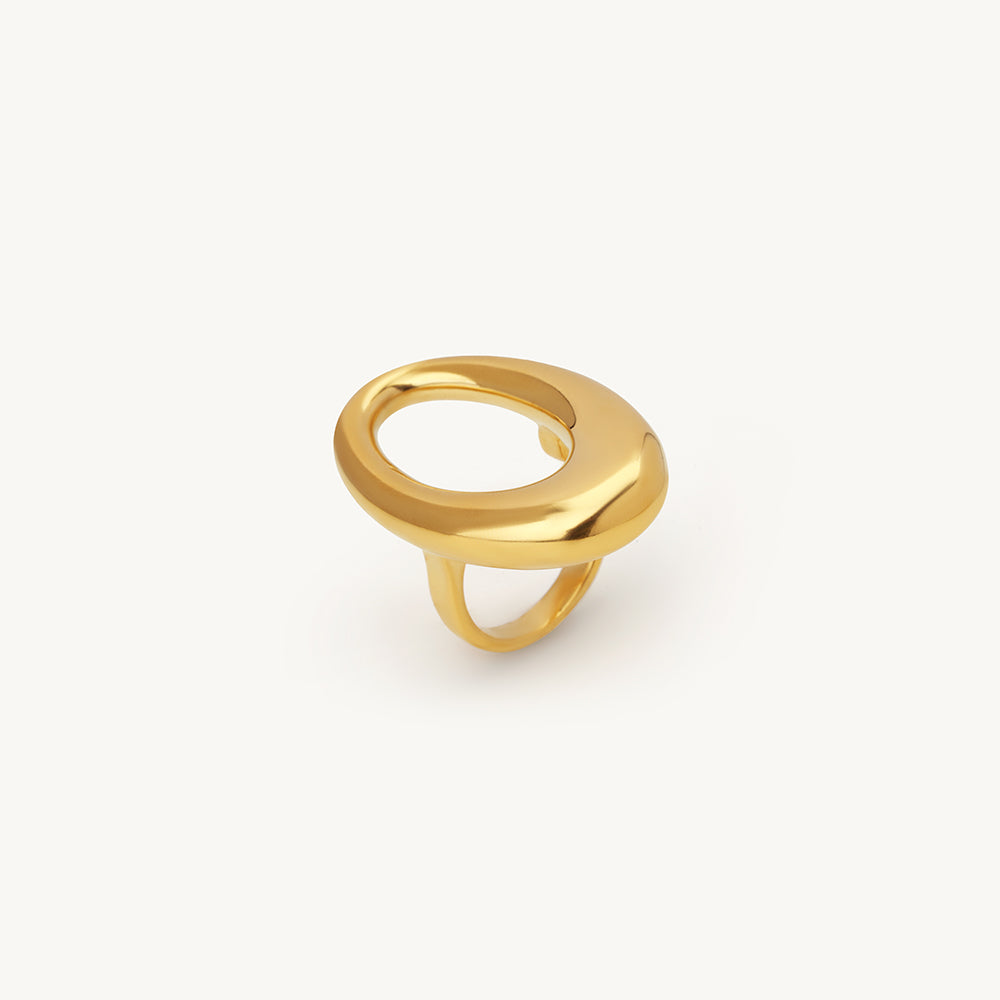 Bold Halo Oval Ring