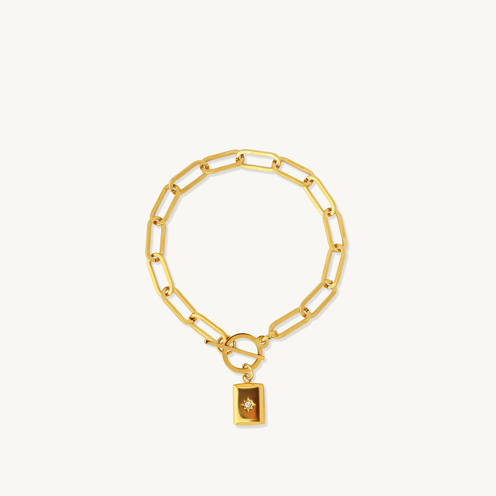 Lock Charm Bracelet