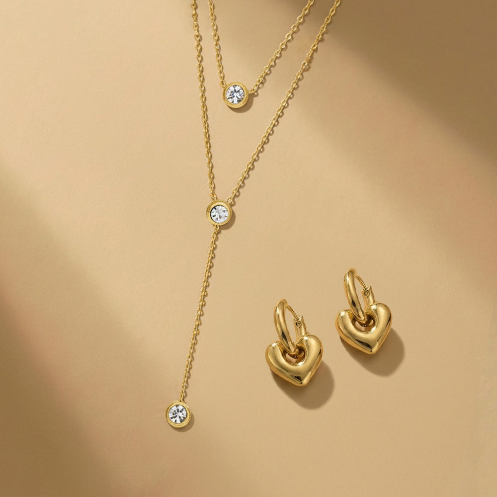 The Lariat Heart Love Jewellery Set