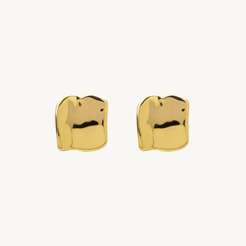 Chunky Abstract Stud Earrings