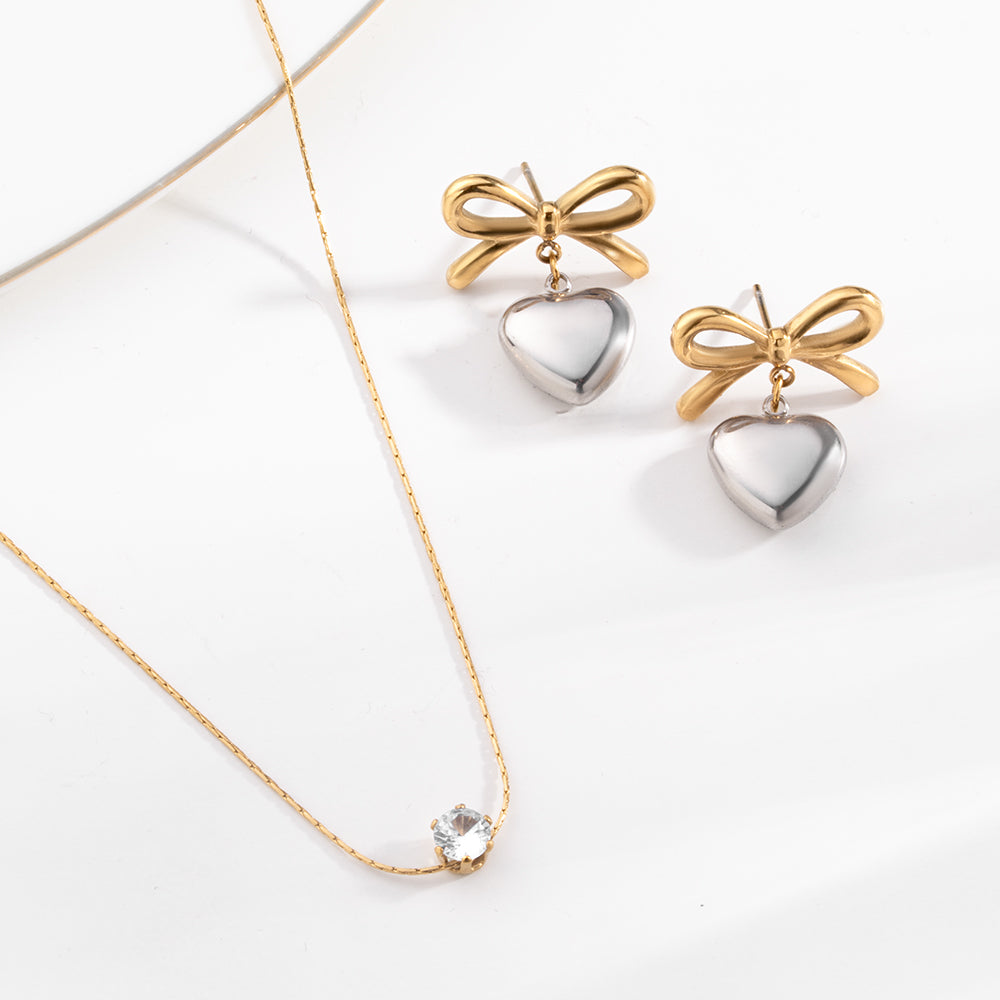 Bow Heart Wrap Signature Jewellery Set