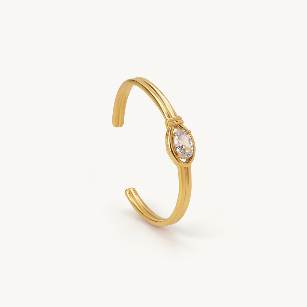 Crystal Accent Cuff Bracelet