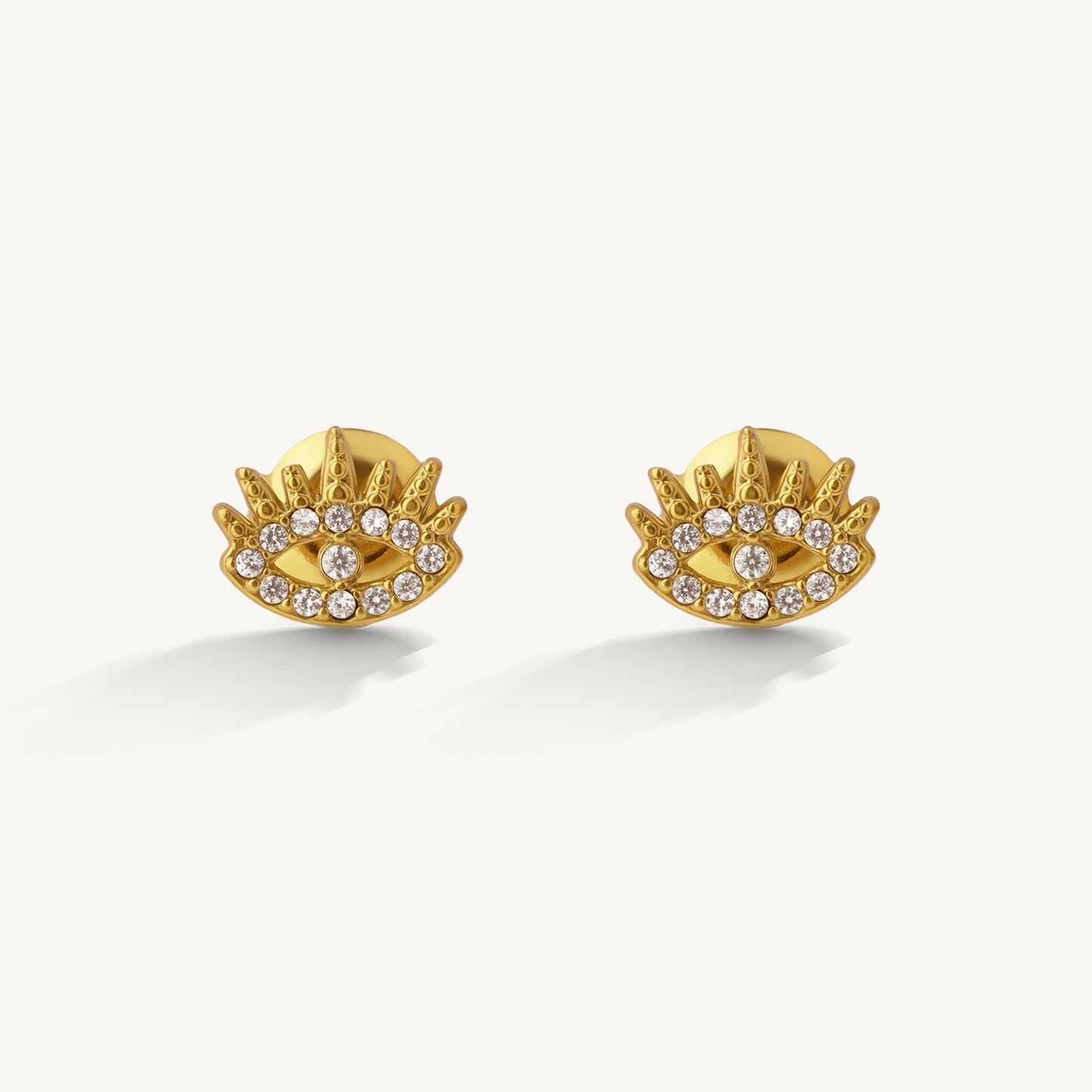 Lustre Crystal Halo Studs