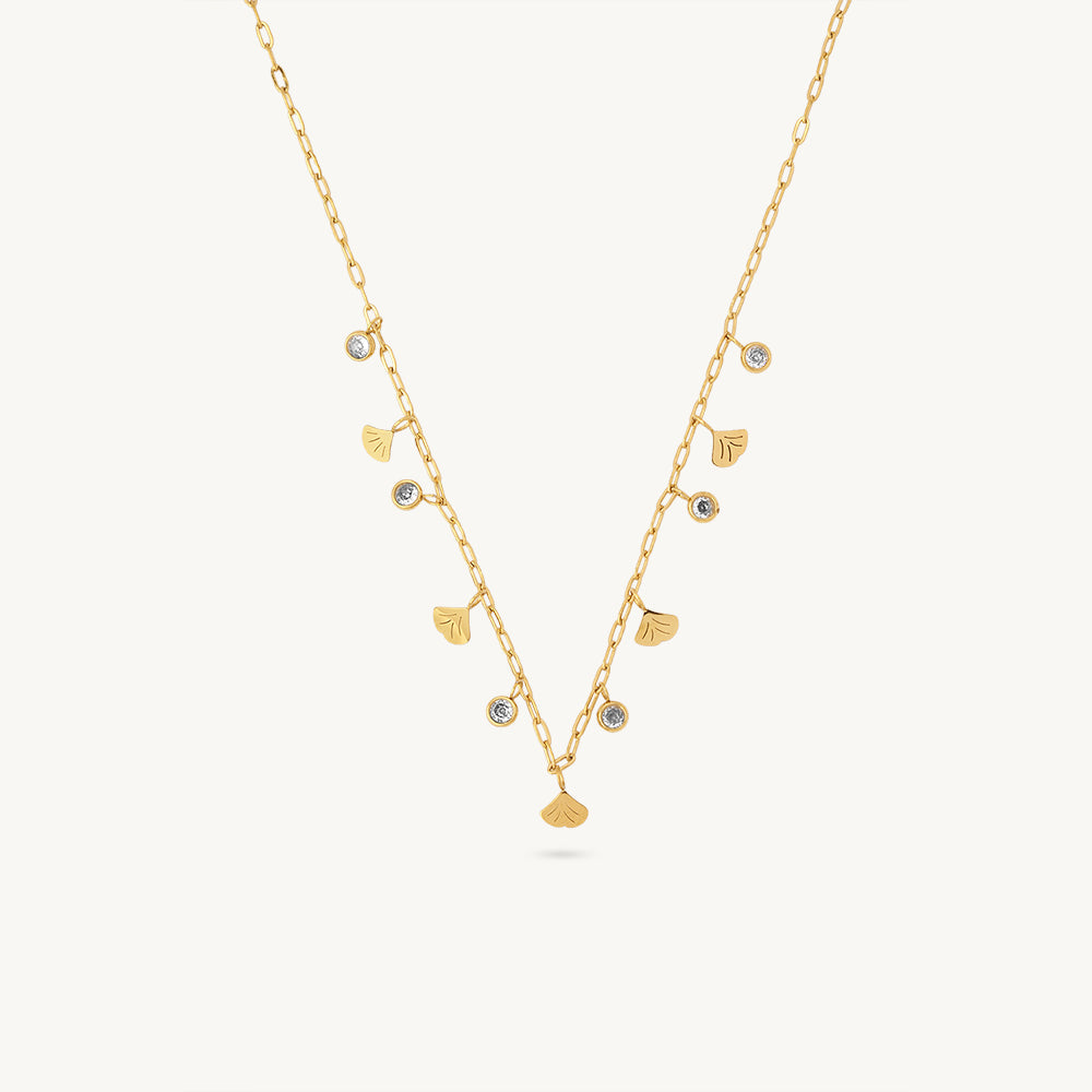 Charm Drop Station Necklace