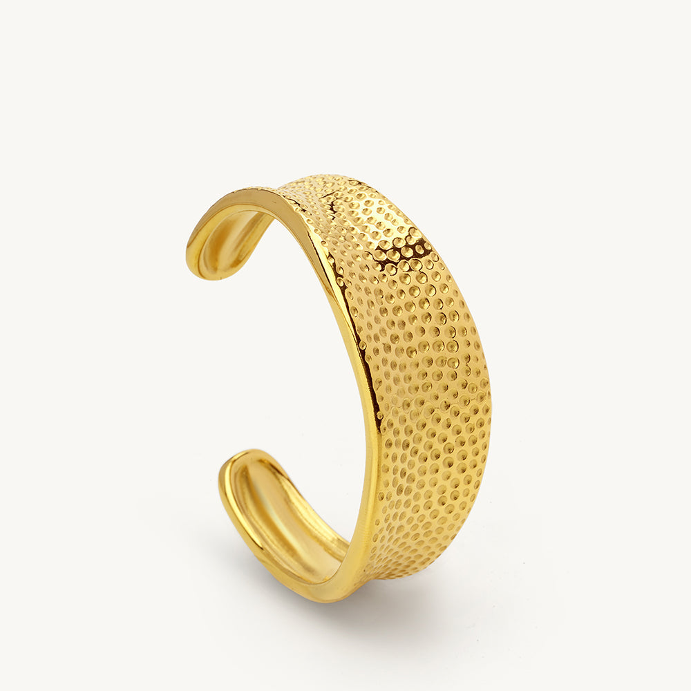 Hammered Gold Cuff