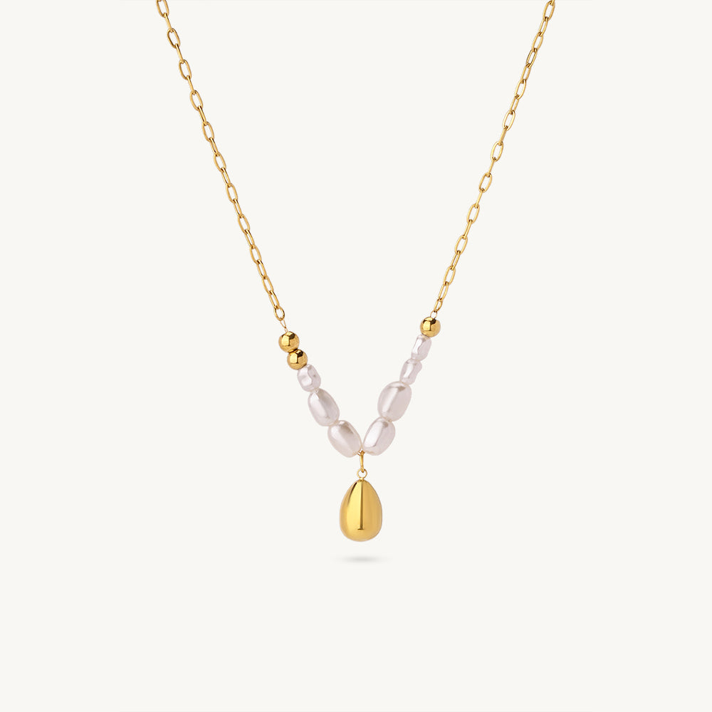 Pearl Tear Drop Necklace