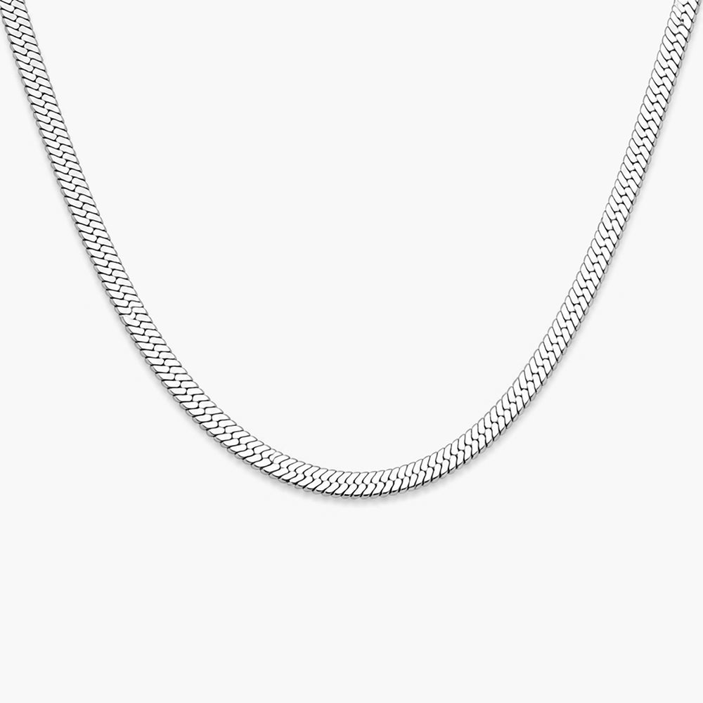 Bold Glide Silver Snake Chain