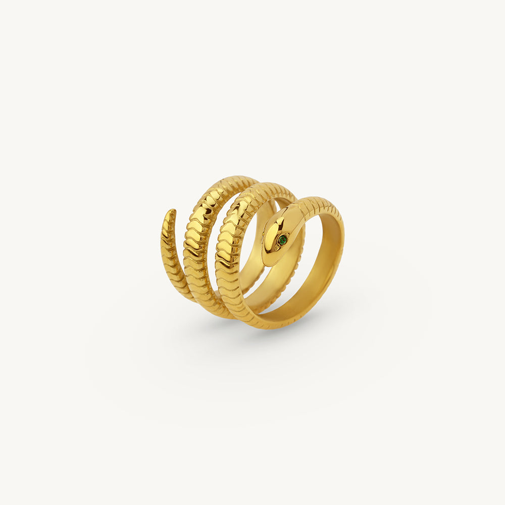 Elegant Spiral Wrap Ring