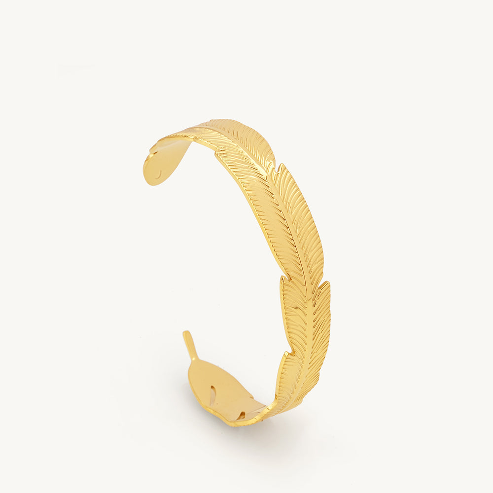Golden Feather Cuff