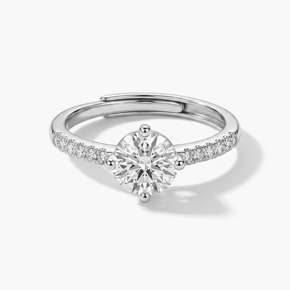 Timeless Solitaire 925 Sterling Silver Ring