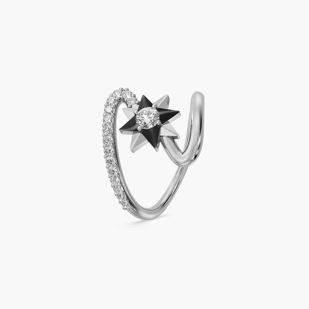 Twilight Star CZ 925 Silver Ring