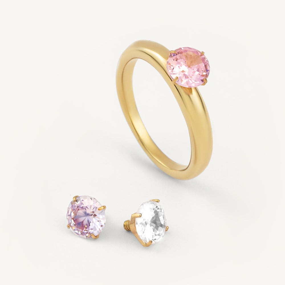 Ethereal Prism Solitaire Ring