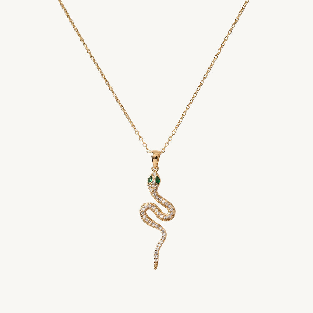 Fierce Sparkle Serpent Necklace