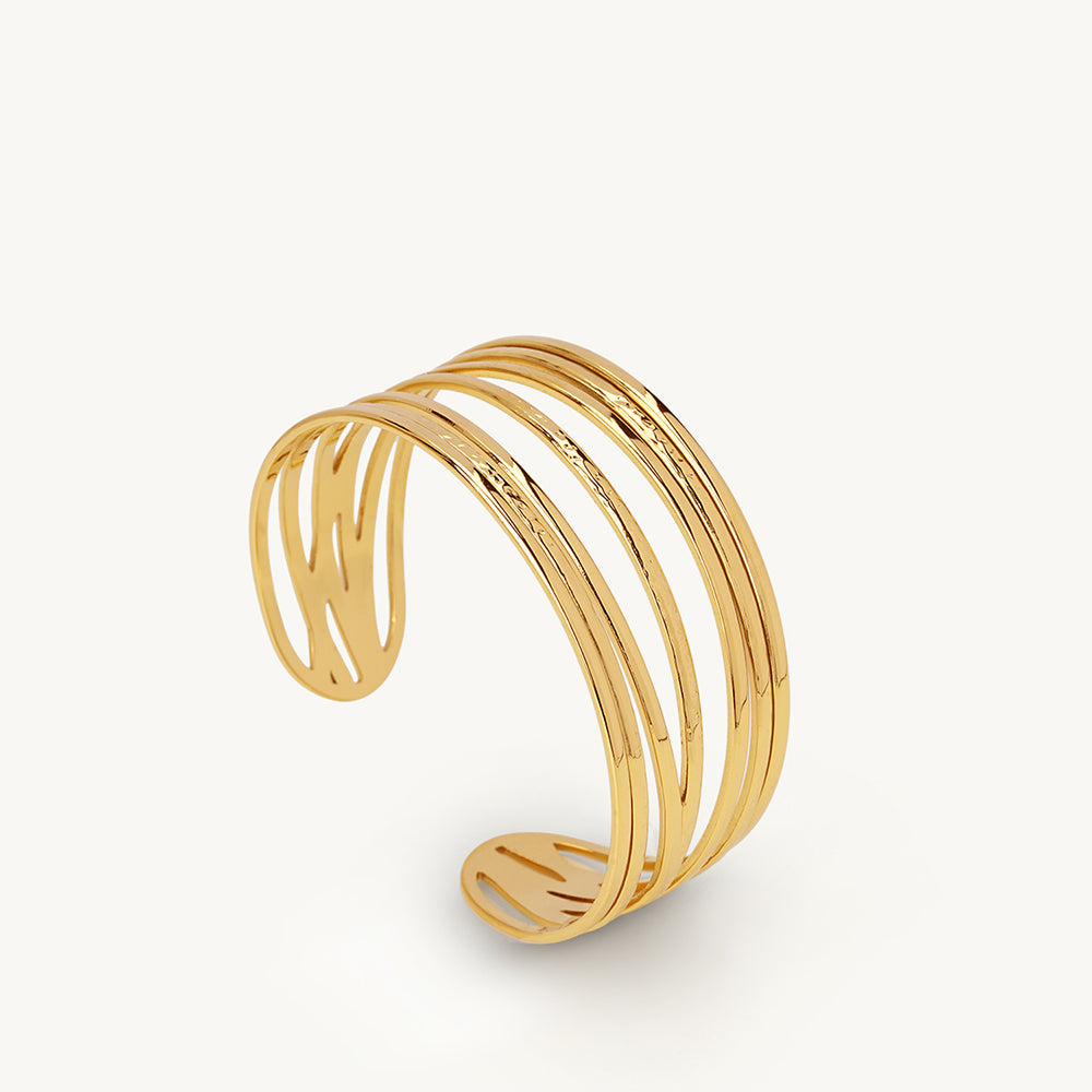 Elegant Layered Cuff Bracelet