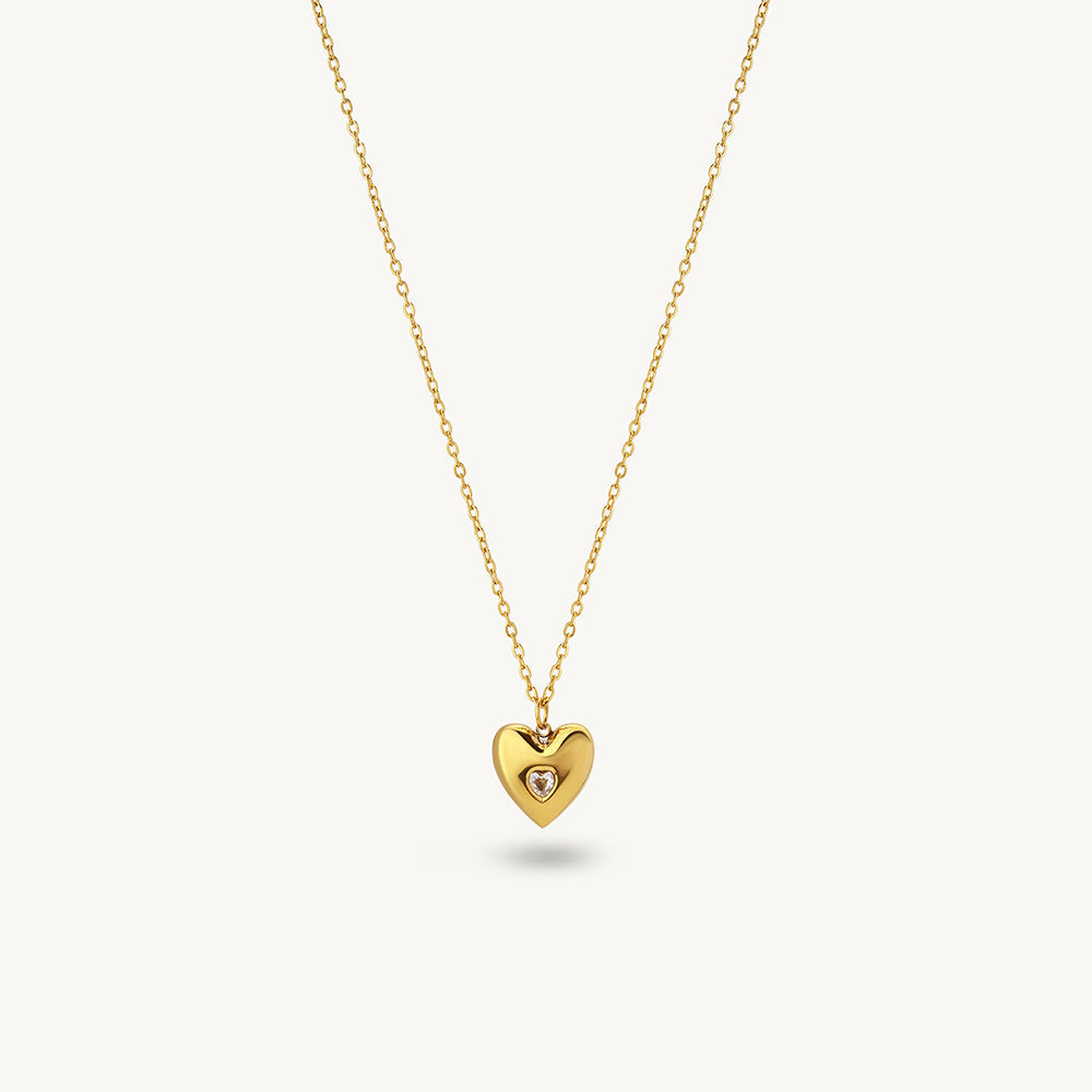 Radiant Heart Pendant Necklace
