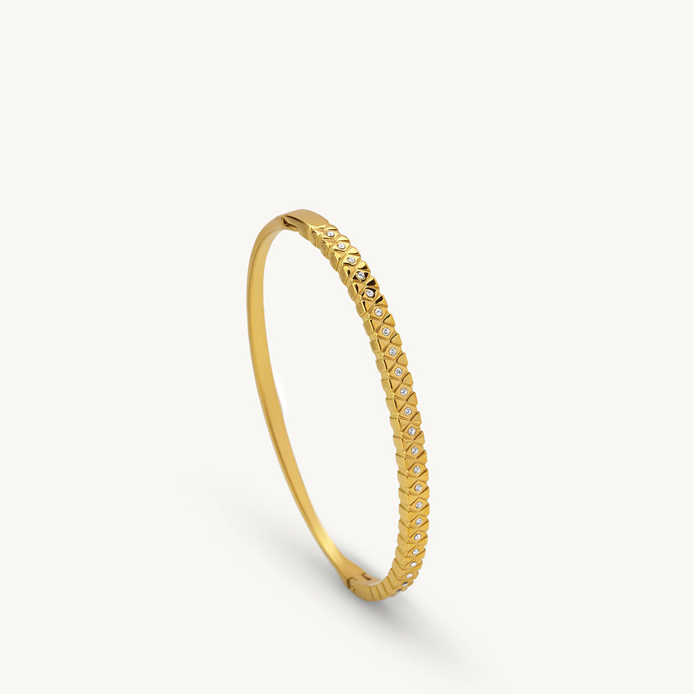Radiant Textured Bangle