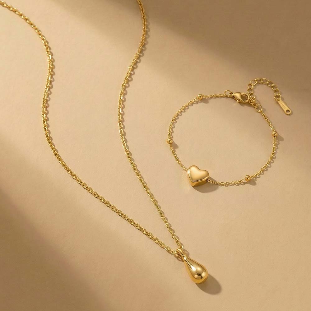 Heart Charm & Bead Set