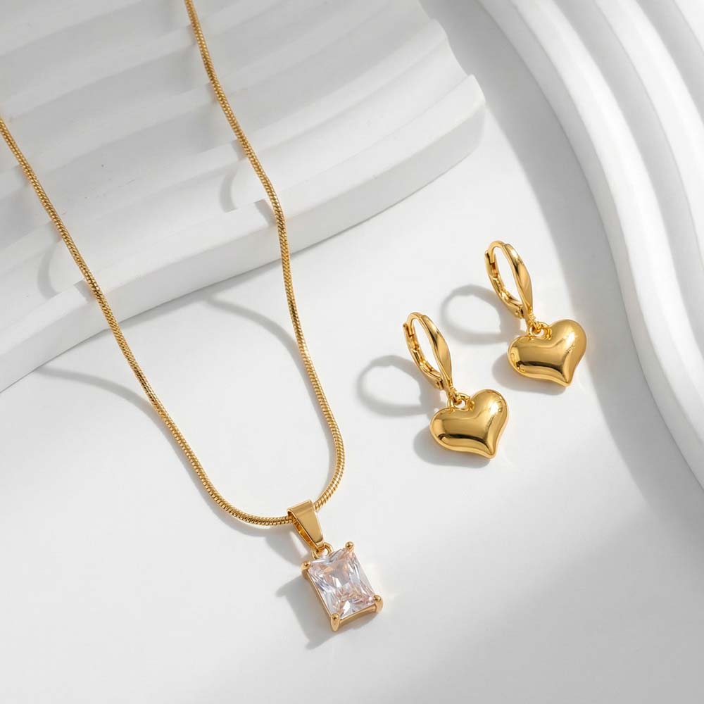 Luminous Heart Jewellery Set