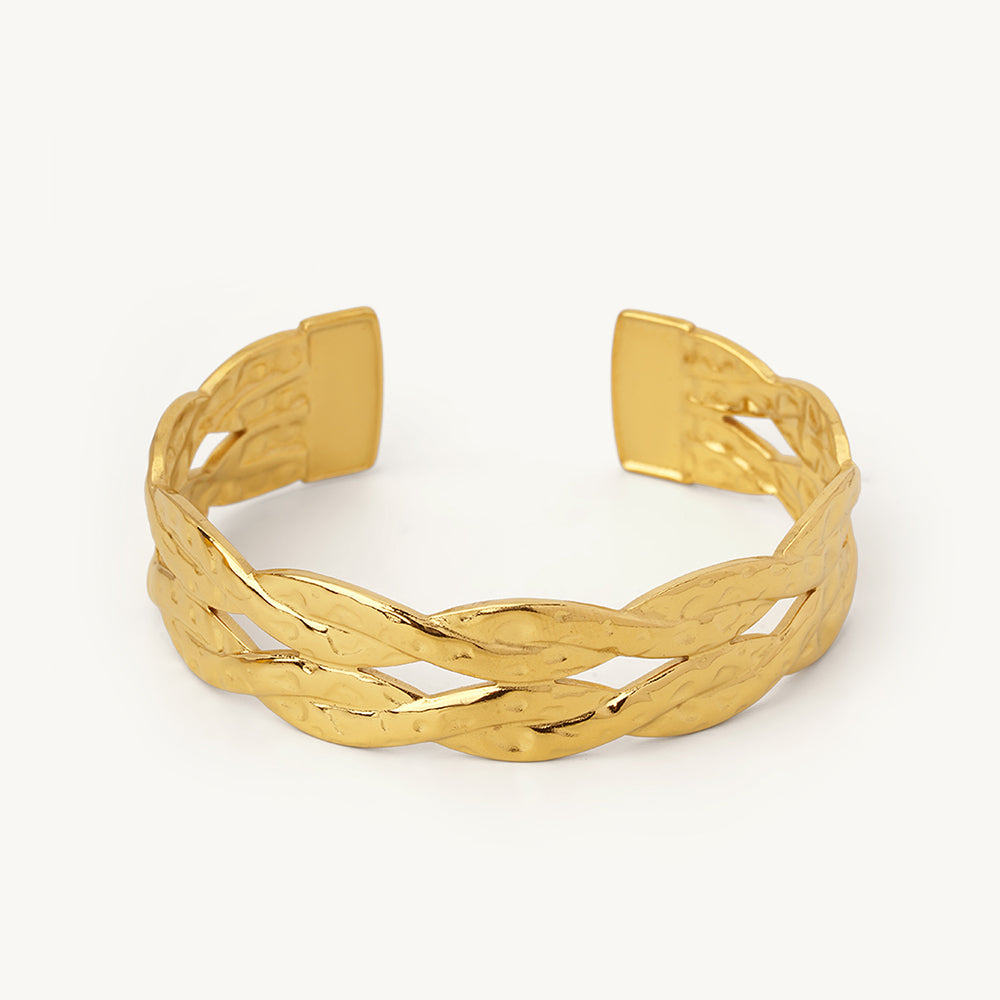 Elegant Braided Cuff Bracelet