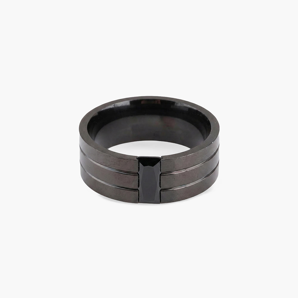 Dazzling Black Stone Ring