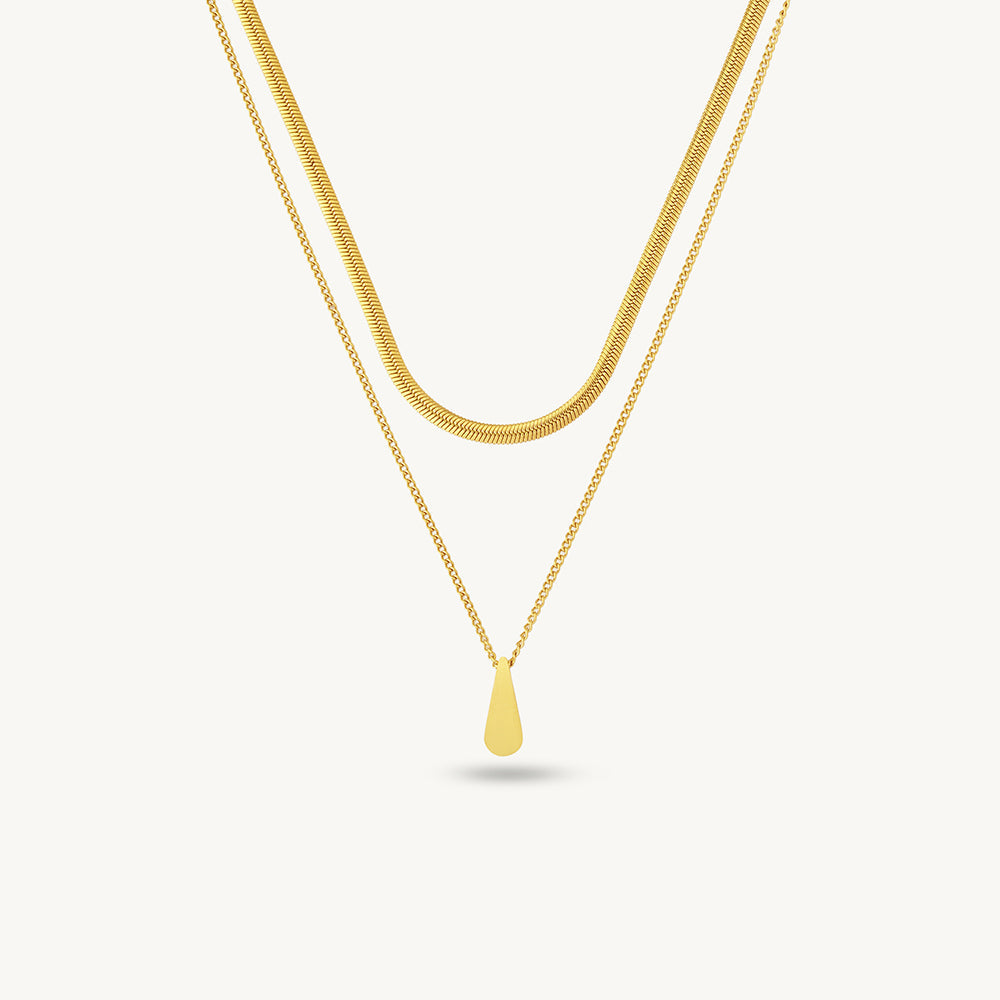 Radiant Teardrop Pendant Necklace