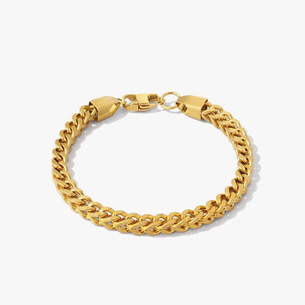 Bold Gold Curb Chain Bracelet