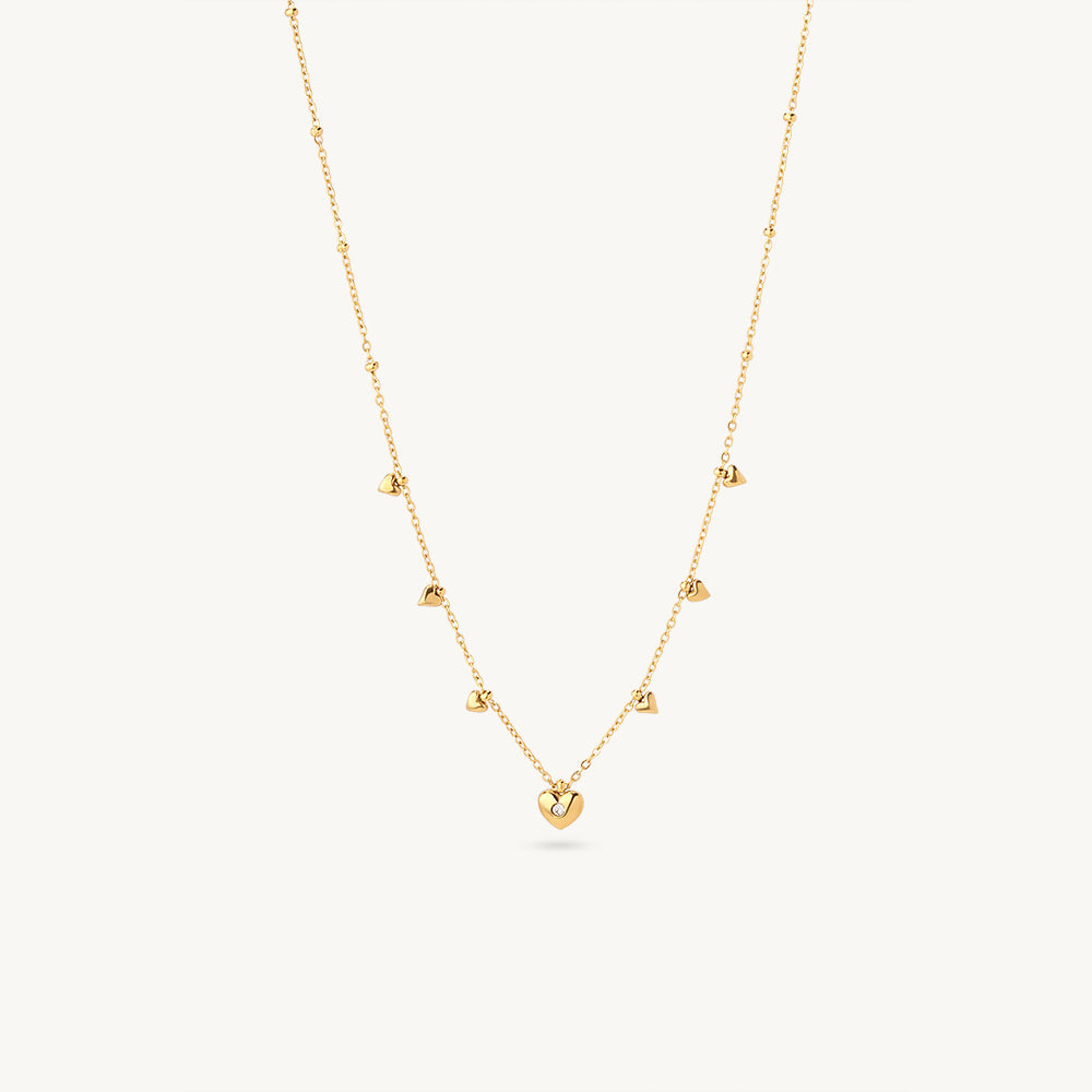 Celeste Heart Station Necklace