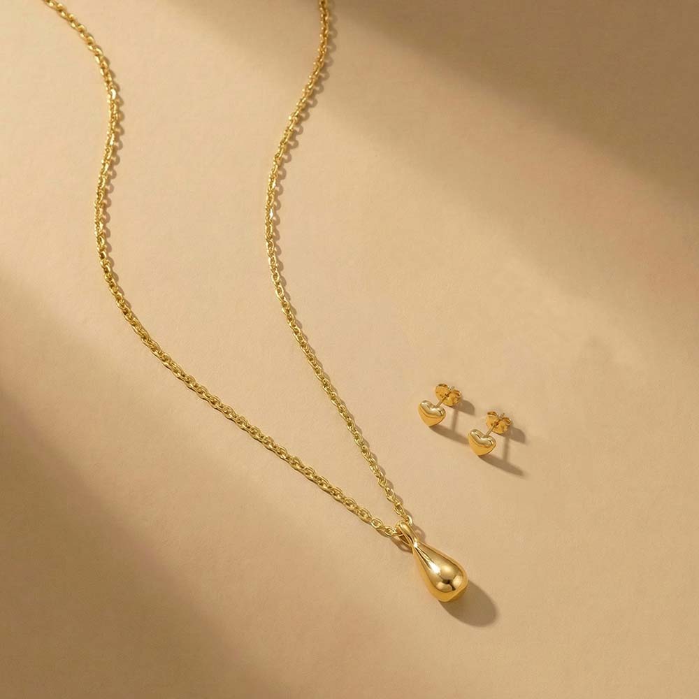 Mini Gleam Heart Jewellery Set