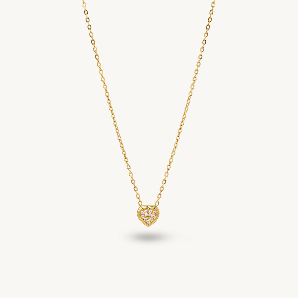 Elegant Crystal Heart Necklace