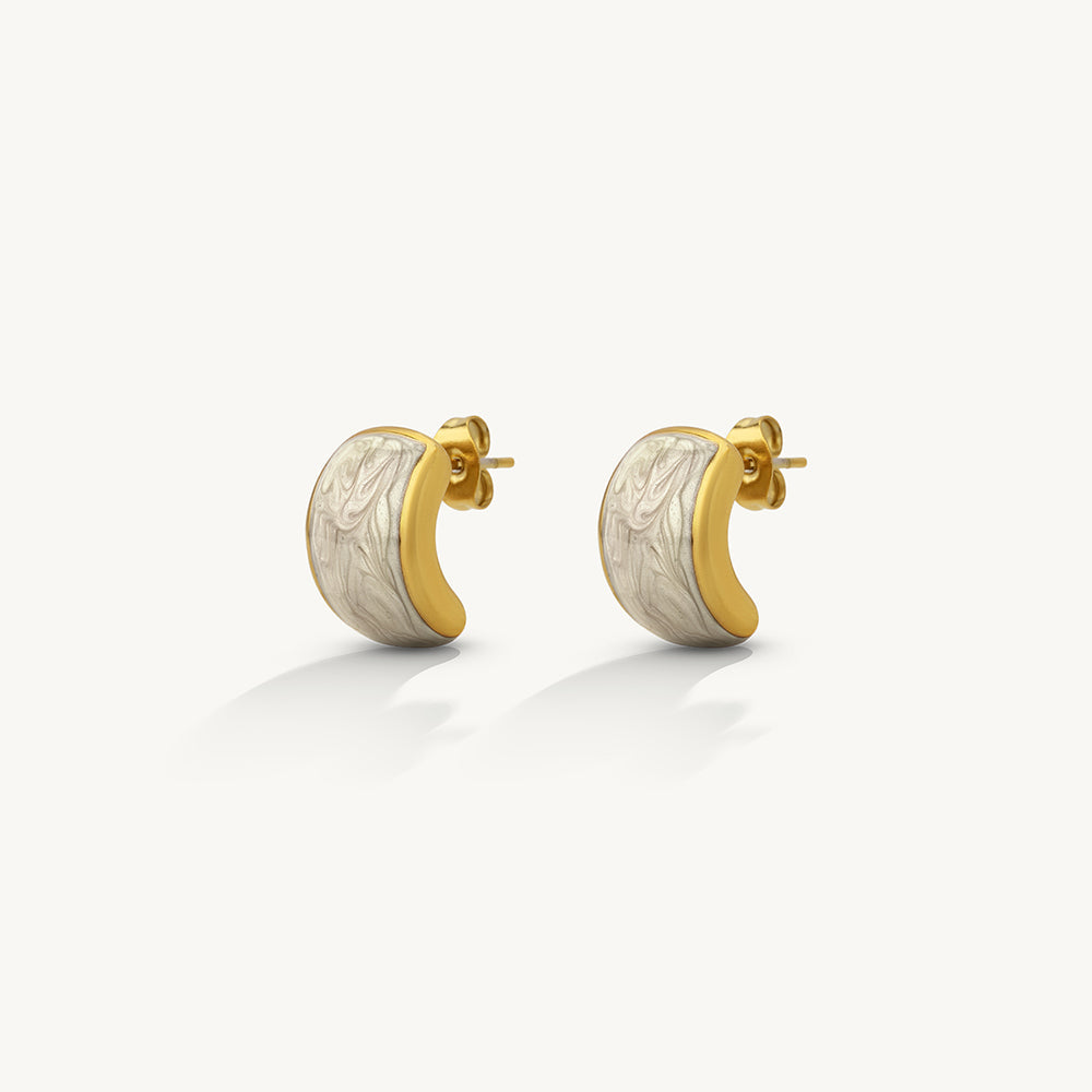 Statement Mercury Stud Earrings