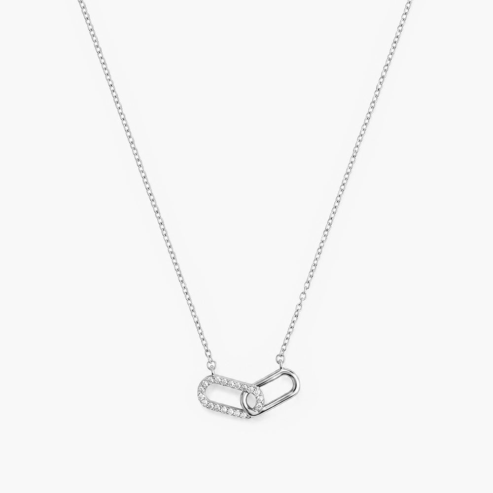 Elysia Interlock 925 Sterling Silver Necklace