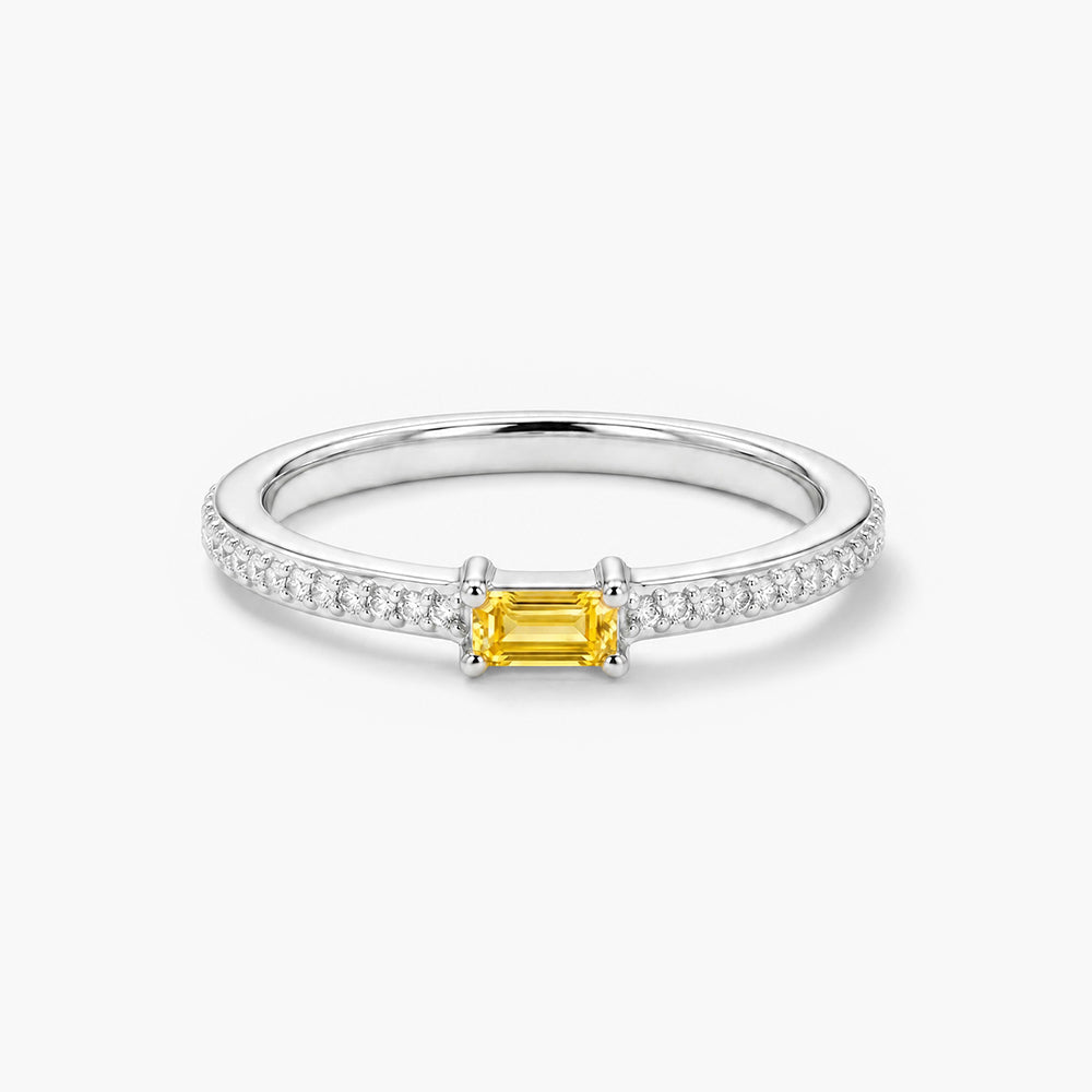 Aurelia Citrine 925 Sterling Silver Ring
