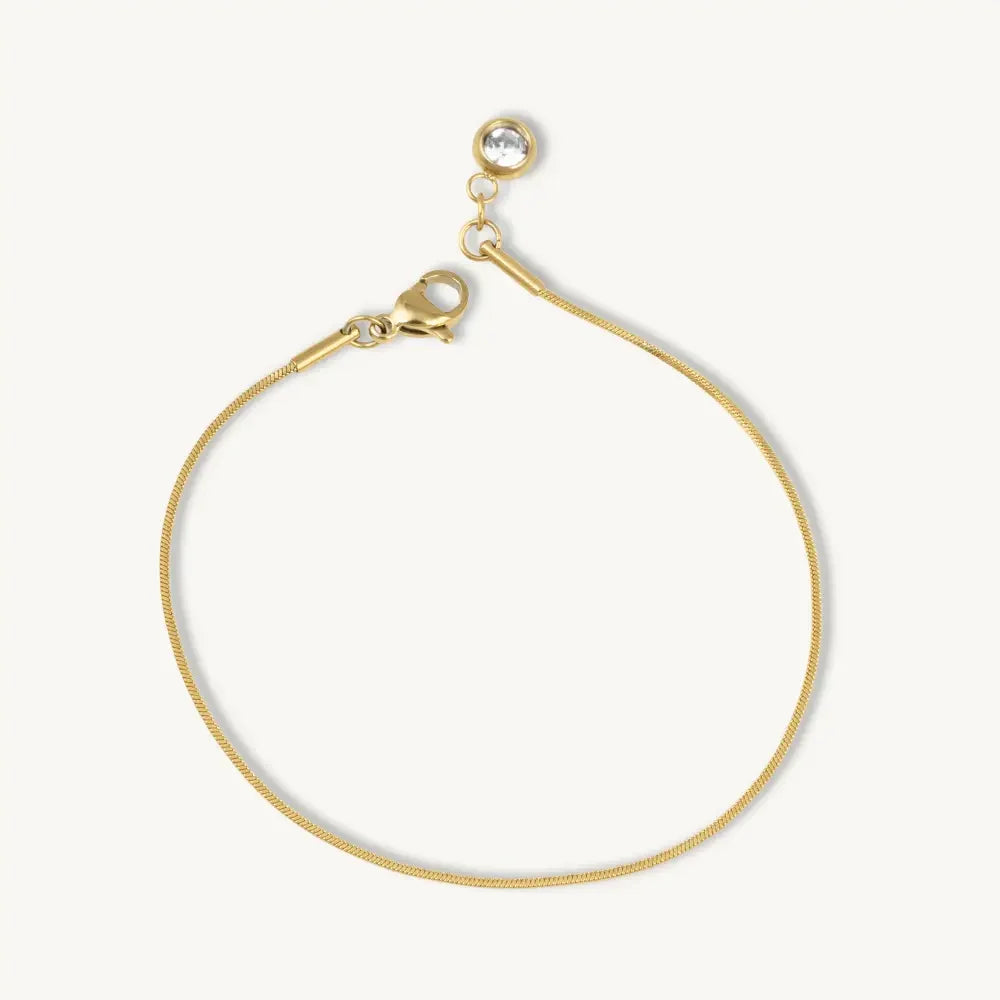 Sparkling Drop Charm Bracelet