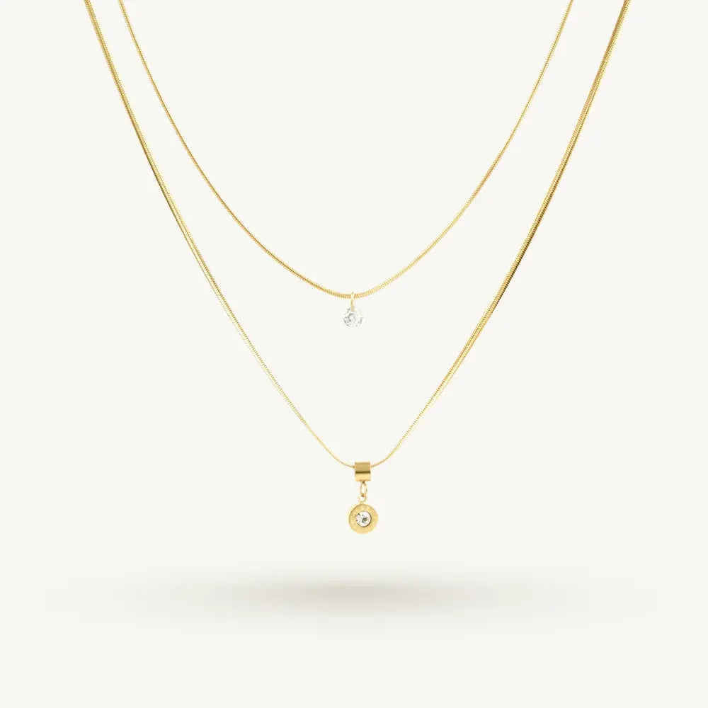 Dual Shine Layer Necklace