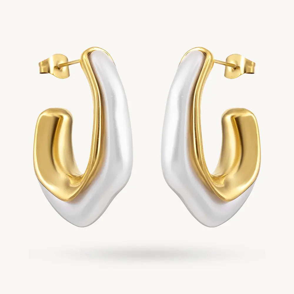 Irregular U Arc Hoop Earring