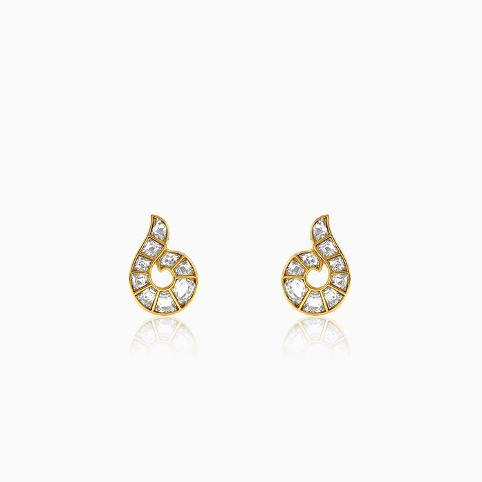 Golden Avantika Stud Earrings