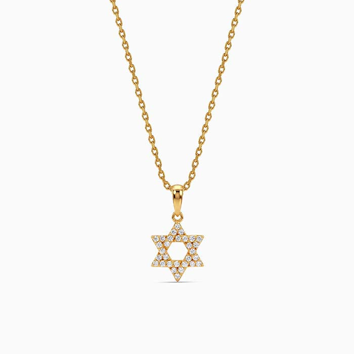 Golden Your Star Pendant With Link Chain