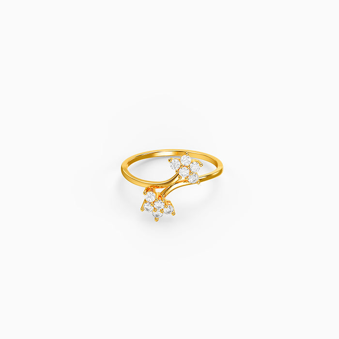 Golden Starlet Bloom Ring (Size 12)