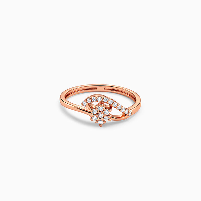 Rose Gold Blooming Flor Ring (Size 12)