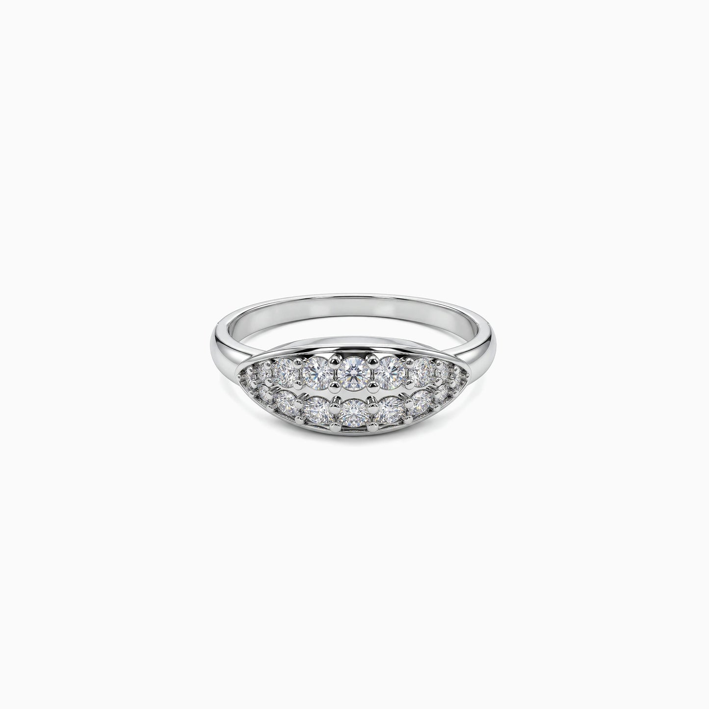 Silver Navette Ring (Size 12)